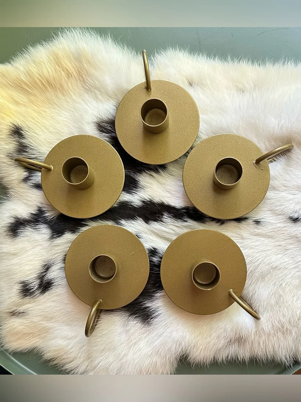 Crate & Barrel Vintage • Set of 5 • Candlesticks • candle holder